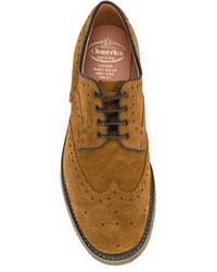 senf Wildleder Brogues von Church's