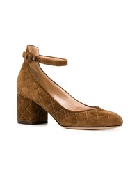 senf Wildleder Pumps von Gianvito Rossi