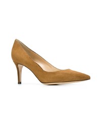 senf Wildleder Pumps von Gianvito Rossi