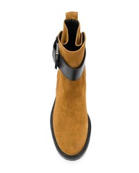 senf Wildleder Stiefeletten von Lanvin