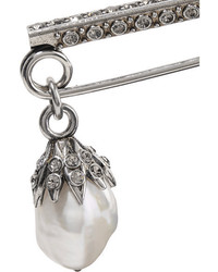 silberne Anstecknadel von Alexander McQueen