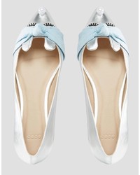 silberne Ballerinas von Asos