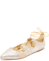 silberne Ballerinas von Loeffler Randall