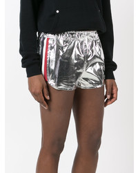 silberne bedruckte Shorts von Moncler