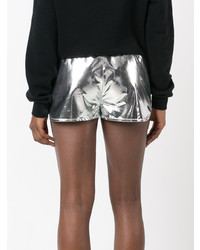 silberne bedruckte Shorts von Moncler