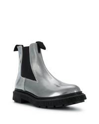 silberne Chelsea Boots aus Leder von Adieu Paris