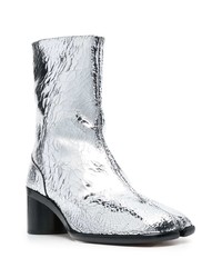 silberne Chelsea Boots aus Leder von Maison Margiela