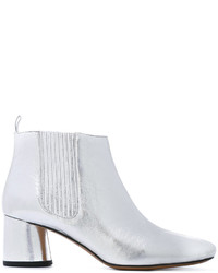 silberne Chelsea Boots von Marc Jacobs