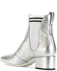 silberne Chelsea Boots von Fendi