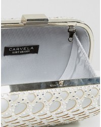 silberne Clutch von Carvela