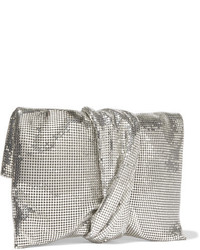 silberne Clutch von Jimmy Choo