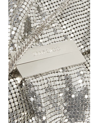 silberne Clutch von Jimmy Choo