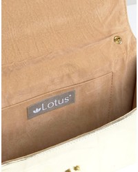 silberne Clutch von Lotus