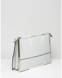 silberne Clutch von Dune