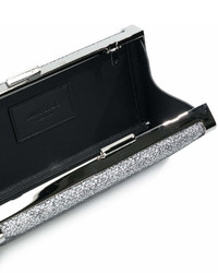 silberne Clutch von Jimmy Choo