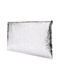 silberne Clutch von MM6 MAISON MARGIELA