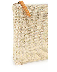 silberne Clutch von Monserat De Lucca