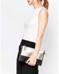 silberne Clutch von Dune