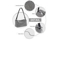 silberne Clutch von Miss Lulu