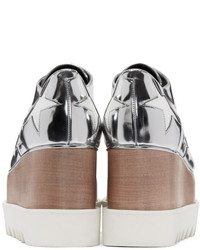 silberne Derby Schuhe von Stella McCartney