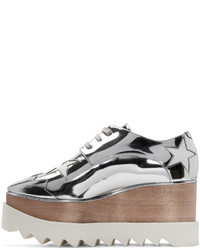 silberne Derby Schuhe von Stella McCartney