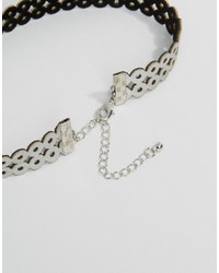 silberne enge Halskette von Asos