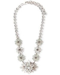 silberne Halskette mit Blumenmuster von Ginette