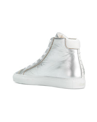 silberne hohe Sneakers von Just Cavalli