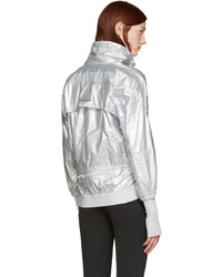 silberne Jacke von adidas by Stella McCartney