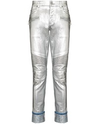 silberne Jeans von Balmain