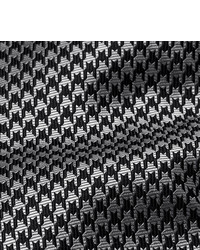 silberne Krawatte mit Hahnentritt-Muster von Tom Ford
