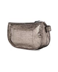 silberne Leder Bauchtasche von Jerome Dreyfuss