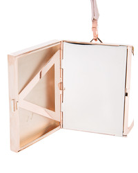 silberne Leder Clutch von Eddie Borgo