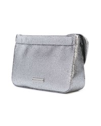 silberne Leder Clutch von Loeffler Randall