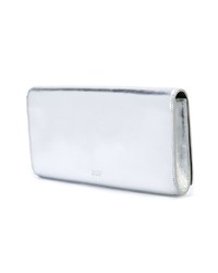 silberne Leder Clutch von Dvf Diane Von Furstenberg