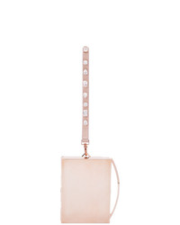 silberne Leder Clutch von Eddie Borgo