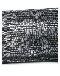 silberne Leder Clutch von Jerome Dreyfuss