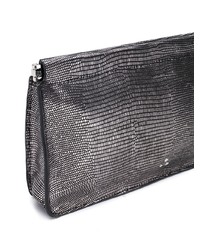 silberne Leder Clutch von Jerome Dreyfuss