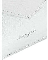 silberne Leder Clutch von Lancaster