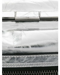 silberne Leder Clutch von Tom Ford