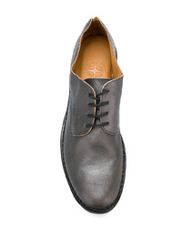 silberne Leder Derby Schuhe von Fiorentini+Baker