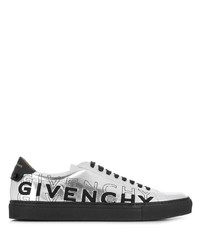 silberne Leder niedrige Sneakers von Givenchy