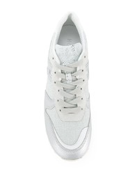 silberne Leder niedrige Sneakers von Hogan