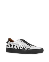 silberne Leder niedrige Sneakers von Givenchy