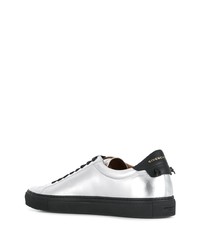 silberne Leder niedrige Sneakers von Givenchy