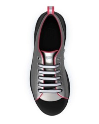 silberne Leder niedrige Sneakers von Swear