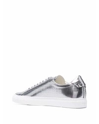 silberne Leder niedrige Sneakers von Givenchy