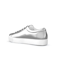 silberne Leder niedrige Sneakers von Swear