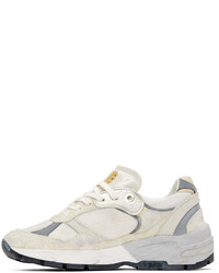 silberne Leder niedrige Sneakers von Golden Goose