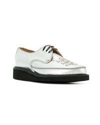 silberne Leder Oxford Schuhe von Alyx